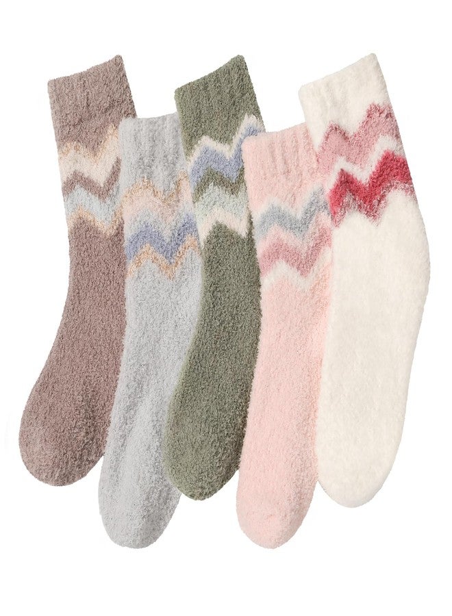 Premillow Fuzzy Socks for Women, Winter Cozy Socks with Coral Fleece, Warm Soft Slipper Sock for Women - Image 1